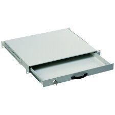 DIGITUS 19" Tastaturschublade 1 HE schwarz (RAL9005)