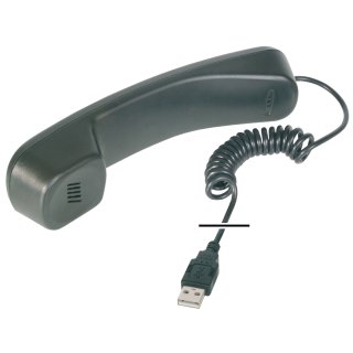 DIGITUS USB Telefonhörer schwarz Plug & Play