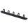 DIGITUS 19" Rangierpanel 1 HE 5 Kabelführungsbügel schwarz