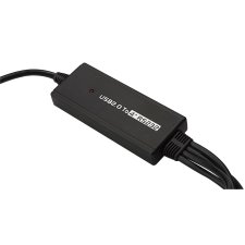 DIGITUS USB 2.0 - 4 x RS232 Adapterkabel 1 MBit/Sek. schwarz