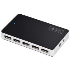 DIGITUS USB 2.0 Hub 10-Port schwarz