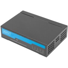 DIGITUS Gigabit Switch Unmanaged 5-Port schwarz