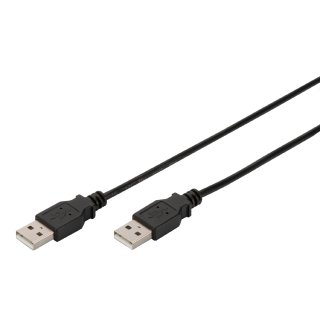 DIGITUS USB 2.0 Anschlusskabel USB-A - USB-A Stecker 1,0 m