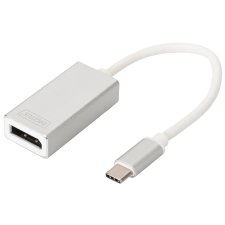 DIGITUS Adapterkabel DisplayPort - USB-C weiß 20 cm
