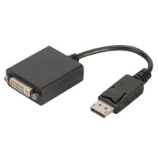 DIGITUS Adapterkabel DisplayPort - DVI-I 0,15 m schwarz