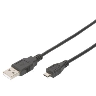 DIGITUS USB 2.0 Anschlusskabel USB-A - Micro USB-B 1,8 m