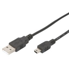 DIGITUS USB 2.0 Anschlusskabel USB-A - Mini USB-B 1,0 m