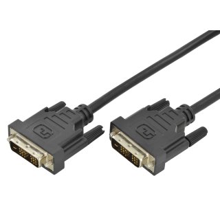 DIGITUS DVI-D 24+1 Kabel Dual Link schwarz 2,0 m