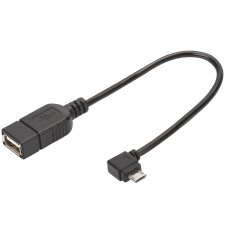 DIGITUS USB 2.0 Adapterkabel Micro USB-B - USB-A 0,15 m