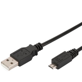 DIGITUS USB 2.0 Anschlusskabel USB-A - Micro USB-B 3,0 m