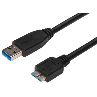 DIGITUS USB 3.0 Anschlusskabel USB-A - Micro USB-B 0,5 m