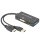 DIGITUS HDMI 3in1 Konverterkabel HDMI - DP+DVI+VGA 0,2 m schwarz