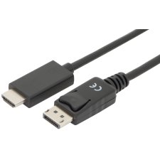 DIGITUS DisplayPort 1.2 Adapterkabel DP - HDMI-A 1,0 m