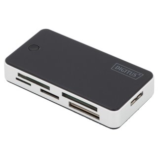 DIGITUS USB 3.0 Card Reader "All-in-one" schwarz / silber