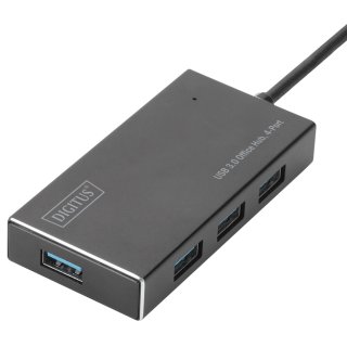 DIGITUS USB 3.0 Hub Super Speed 4-Port mit Netzteil