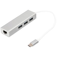 DIGITUS USB 3.0 Hub Super Speed 3-Port + Ethernet