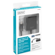 DIGITUS USB 3.1 Grafikadapter USB-C - HDMI schwarz