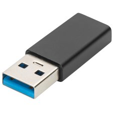 DIGITUS USB Type-C Adapter USB A - USB-C schwarz