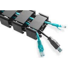 DIGITUS Kabelmanagement Kabelschlange Farbe: schwarz