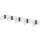 DIGITUS 19" Rangierpanel 1 HE 5 Kabelführungsbügel grau