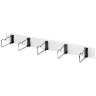 DIGITUS 19" Rangierpanel 1HE 5 Kabelführungsbügel schwarz