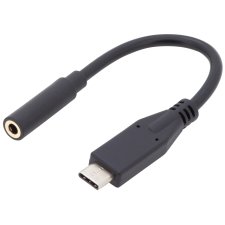 DIGITUS USB Type-C Audio Adapterkabel 0,2 m schwarz