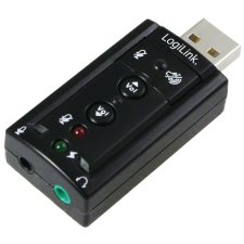 LogiLink USB 2.0 Audioadapter 7.1 Soundeffekt schwarz