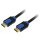 LogiLink HDMI Kabel High Speed HDMI Stecker - Stecker 10 m schwarz / blau