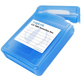 LogiLink HDD-Box für 3,5" Festplatten blau