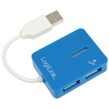 LogiLink USB 2.0 Hub Smile 4 Port blau