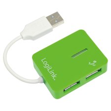 LogiLink USB 2.0 Hub Smile 4 Port grün