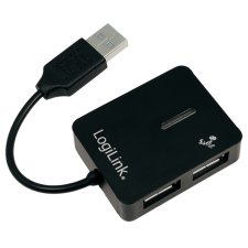 LogiLink USB 2.0 Hub Smile 4 Port schwarz