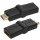 LogiLink Adapter HDMI Kupplung - HDMI Stecker 180 Grad abwinkelbar schwarz