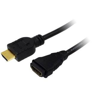 LogiLink HDMI Verlängerungskabel 1.4 schwarz 2,0 m