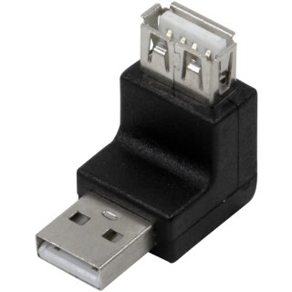 LogiLink USB 2.0 Adapter USB-A Stecker - Kupplung 270 Grad