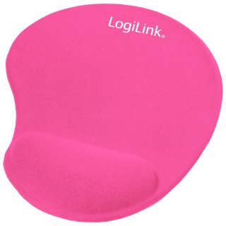 LogiLink Gel Handgelenkauflage mit Maus Pad pink