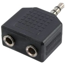 LogiLink Audio-Adapter 3,5 mm Klinkenstecker - 2x 3,5 mm