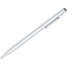 LogiLink Eingabestift mit Kugelschreiber silber