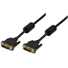 LogiLink DVI-D 24+1 Kabel Dual Link schwarz 2,0 m