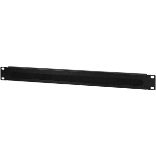 LogiLink 19" Kabeldurchführungspanel 1 HE,schwarz (RAL9005)
