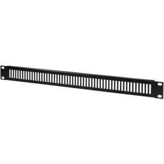 LogiLink 19" Blindplatte 1 HE schwarz (RAL9005) perforiertes Abdeckblech