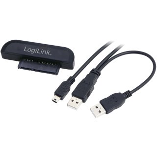 LogiLink USB 2.0 - SATA Adapter USB-A Stecker - SATA schwarz