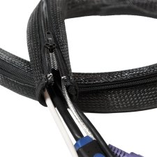 LogiLink Kabelbündler 2,0 m Kapazität: 30 mm schwarz mit Reißverschluss