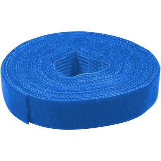 LogiLink Klettband 16 mm x 4 m blau