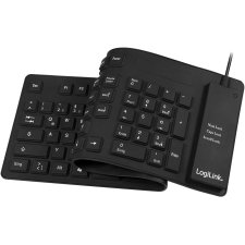 LogiLink Flexible Silikon-Tastatur kabelgebunden schwarz