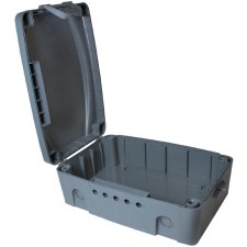 LogiLink Außen-Elektronikbox wetterfest IP54 anthrazit