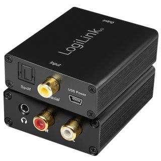 LogiLink Audio Konverter Digital auf Analog 3,5 mm/SPDIF/