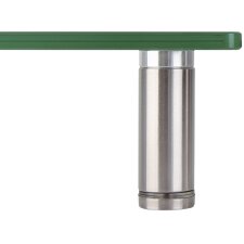 LogiLink Monitorständer extra breit Stahl/Glas silber