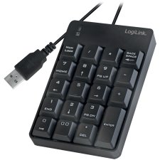 LogiLink USB Nummernblock kabelgebunden 19 Tasten schwarz