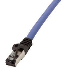 LogiLink Premium Patchkabel Kat. 8.1 S/FTP 0,5 m blau
